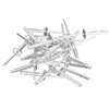 sourcing map 100Pcs 5/32"x1" Aluminum Large Head Tri Grip Rivets,