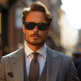 wearPro Sunglasses Mens womens with UV400 Sun Protection Rectangular For Outdoor-Elegant Black