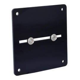 Wrestling Belt Wall Mount Hanger - Heavy-Duty Universal Replics Belts Clear Acrylic Plastic Display for Championship Belts 13cm X 13cm (Black, 5 Inch X 5 Inch)