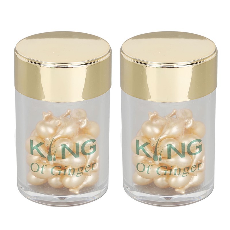 60pcs Ginger Hair Capsules Strengthen Deep Moisturizing Nourishing Prevent Hair