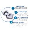 TJATSE 15 x15 x2.5mm-R150 Carbide Inserts Cutter Knives for Spiral