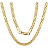 DAYA EMPIRE Men Women Gold Box Round Roll Chain strong