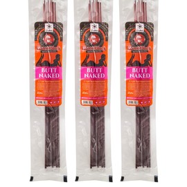 Blunt Black 10.5" Hand Dipped Incense Sticks 3-Packs - 12 Sticks Each - Choose Your Scent (Butt Naked)