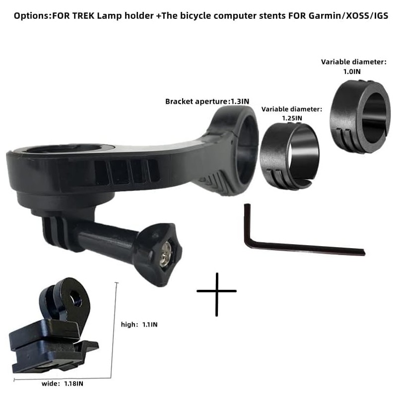 Bike Light Adapter Mount Compatible with T rek Bontrager Headlights,