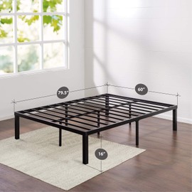 Zinus Luis Quick Lock 16 Inch Metal Platform Bed Frame / Mattress Foundation / No Box Spring Needed, Queen