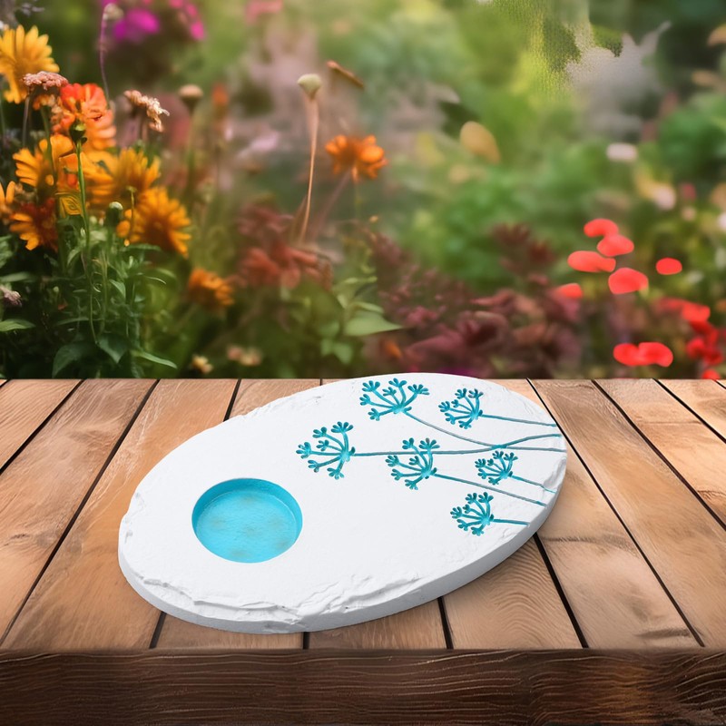 AceOrbit Butterfly Puddler Garden Stone Butterfly Bath Watering Feeder Station