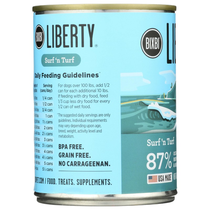 BIXBI Surf 'n Turf Wet Dog Food, 12.5 OZ