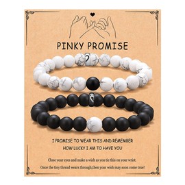 Couples Bracelets Matching Bracelets Natural Stone Bead Bracelet Promise Bracelet Valentines Bracelets Valentines Day Gift Couples Gifts for Him and Her