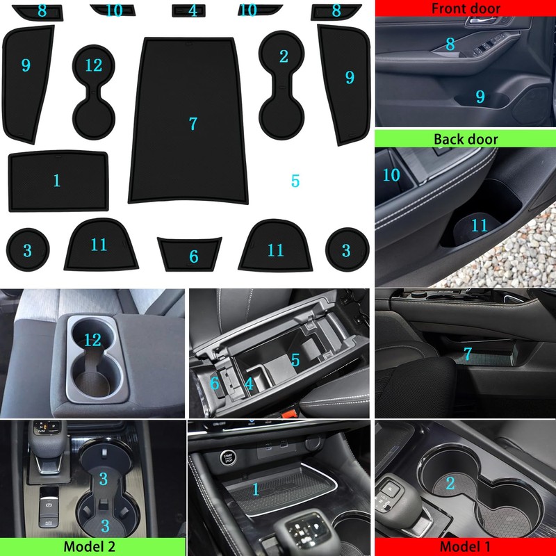 LOCOY Center Console Liner for Nissan Rogue Accessories 2021-2024 2025