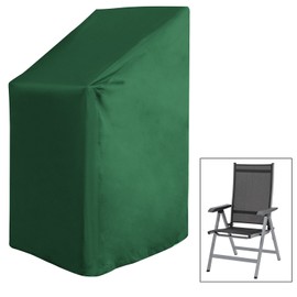 WOLTU Garden Furniture Cover Outdoor Patio Furniture Protective Cover for Deck Chair Patio Chair Waterproof Heavy Duty Dust UV Rain Protection Cover, PE Tarpaulin, 65x65x80/120cm, Green, GZ1192gn
