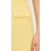 endless rose Women's Tweed Combination MIni Skirt, Butter, Yellow, M