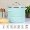 Martha Stewart Thayer 16-Quart Enamel On Steel Scratch Resistant Steamer