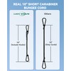 10" Short Small Carabiner Bungee Cord with 190 Lbs Max