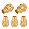 (Pack of 5) FOSKAN 3/4"Press x 3/4" PEX Crimp Brass