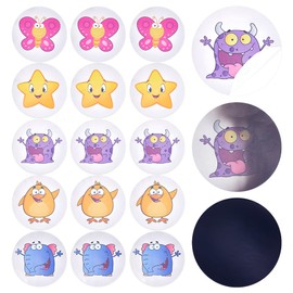 CRASPIRE 25Pcs Potty Training Seat Magic Sticker Animal Star Potty Targets Toilet Color Changing Sticker Round PVC Reusable for Kid Baby Pee Training