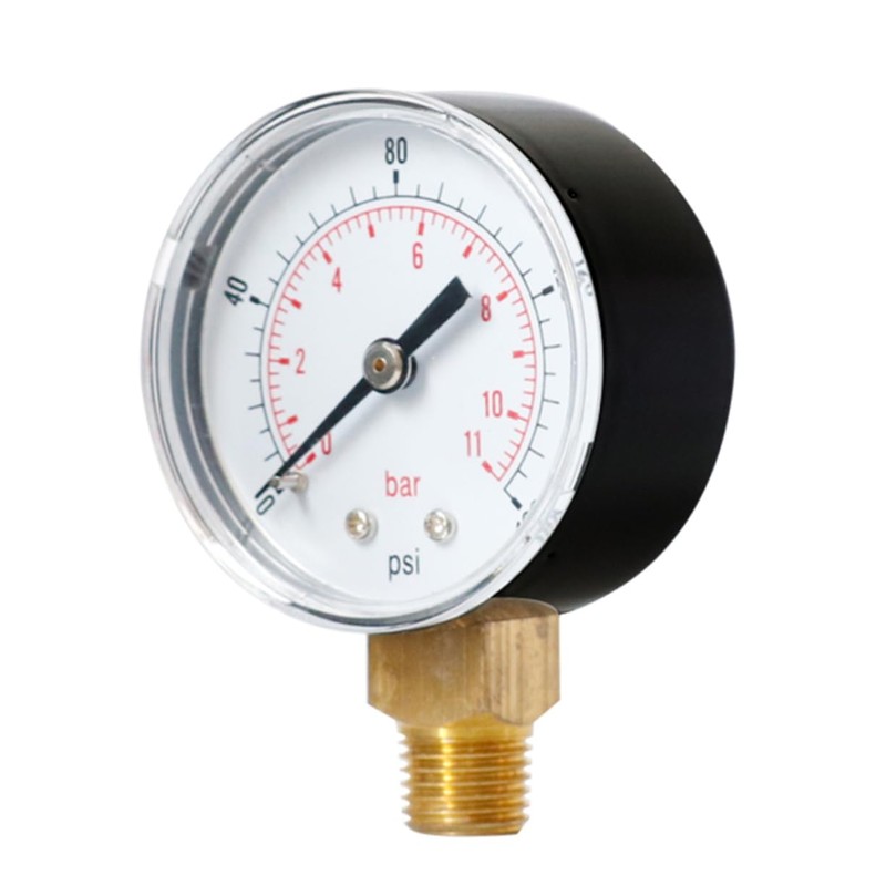 TEHAUX 2pcs 0-160 Psi Air Pressure Gauge for Air Compressor