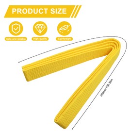 260 cm Martial Arts Accessories Taekwondo Belt Judo Karate Belt Martial Arts Karate Judo Taekwondo Belts Professional Karate Aikido Belt for Children Adults Martial Arts Belt Cotton