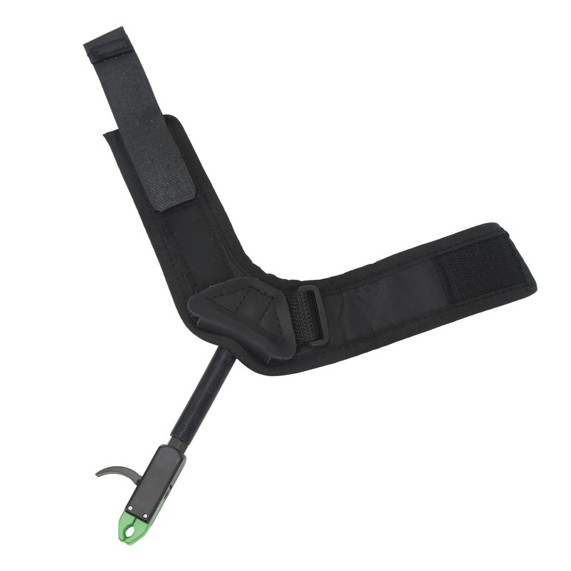 Bow Caliper Release Aid Aluminum Alloy Neoprene Wrist Strap Archery