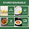 DaYammi 100% Compostable Oval Paper Plates 12 Inch, 125-Pack Heavy