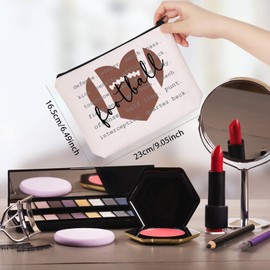 Football Gift for Women Football Inspired Makeup Bag Football Team Gift for Football Players Football Fans Gift (Football)