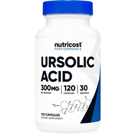 Nutricost Ursolic Acid 300mg, 120 Capsules - Vegetarian, Non GMO, Gluten Free, Soy Free