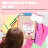 BOXOB 42pcs Birthday Party Game Cards with Answer, 4 Styles