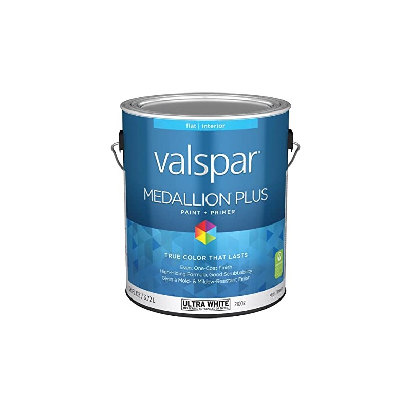 Valspar 21002 Ultra White Base Medallion Plus Interior Paint &