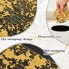 Gandeer 100 Pcs Gold Disposable Placemats 11 x 17 Inch