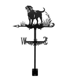 DcnrInsr 1Set Weathervane Silhouette Garden Decorative Wind Direction Indicator Black for Outdoor Yard Farm
