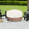 Alickwang Fire Pit Cover Round 50 Inch Waterproof,Outdoor Heavy Duty