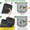 Key Safe, [New Version] [Weatherproof] Diyife Portable Lock Box for