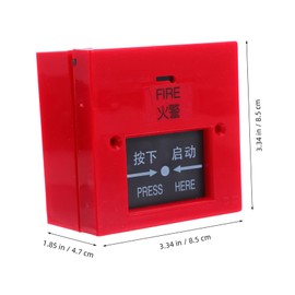 NOLITOY Glass Break Alarm for Emergency Door Release Fire Safety Button for Offices Schools Malls Construction Quick Activation for Fire Emergencies Simple Installation