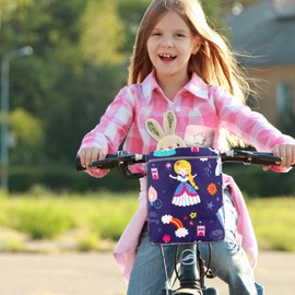 EHRBGK Bicycle Bag Children's Bicycle with Inner Pocket, Children's Handlebar Bag, Handlebar Bag, Balance Bike Accessories, Bicycle Basket Front Bag, Bicycle Basket for Balance Bike, Tricycle, Scooter