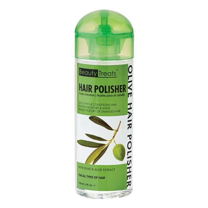 Beauty Treats Olive Hair Polisher Extra Shine 6 Oz. by