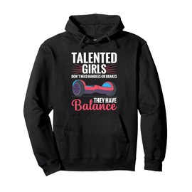 Hoverboarding Girls One Wheel Hoverboard Electric Scooter Pullover Hoodie