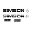 Simson Street Edition Sticker Set Small Design 6-Piece
