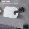 5 Pieces Bathroom Hardware Accessories Set Towel Bar Robe Hooks