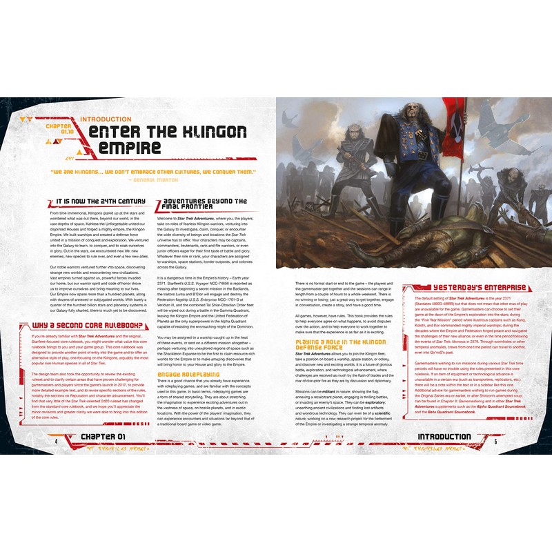 Modiphius Star Trek Adventures - Klingon Empire Core Book