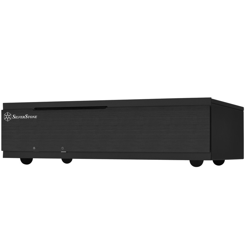 SilverStone Technology Milo ML06-E Slim Mini-ITX Media Center/HTPC Case, SST-ML06B-E,