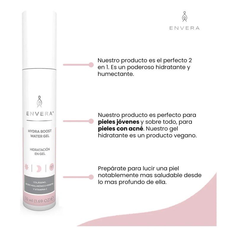Hydraboost Gel Hidratante Oil Control con Ácido Salicílico Envera
