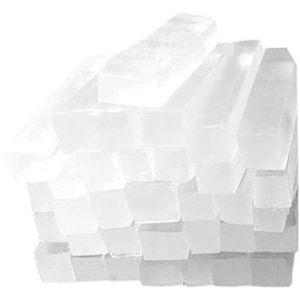 SEWACC 1 Bag of Clear Glycerin Soap Base for Organic Soap Making 250g DIY Handmade Vegan Soap Melt and Pour Soap Base , Easy to Cut