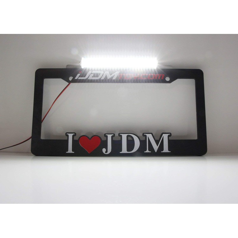iJDMTOY 35-074-White License Plate Frame Mount 12V 24-SMD High Power