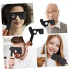 Healeved 1pc Blindfold Glasses Black Eye Exam Tool Eye Occluder