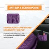 Vrasly 2PCs Front Car Seat Covers Leather, Universal Sideless Seat