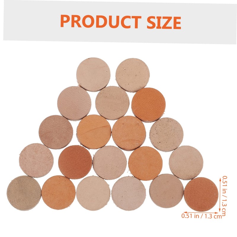 Kisangel 80pcs Billiard Pool Tips Replacement Wear-Resistant Leather Tips for