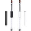 Ycyan 2Pcs Oval & Flat UV Builder Gel Nail Brush