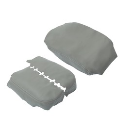 MACHSWON 1 Set Center Console Armrest Cover Front Door Cover Armrest Cover Pad Replacement Microfiber Leather for Honda Pilot 2009 2010 2011 2012 2013 2014 2015 Arm Rest Cover Grey