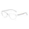 Calabria L 15579 Oval Eyeglasses Frame Crystal Clear White Womens