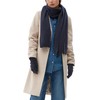 s.Oliver Ladies Wool Mix Knitted Scarf, Blue 5959