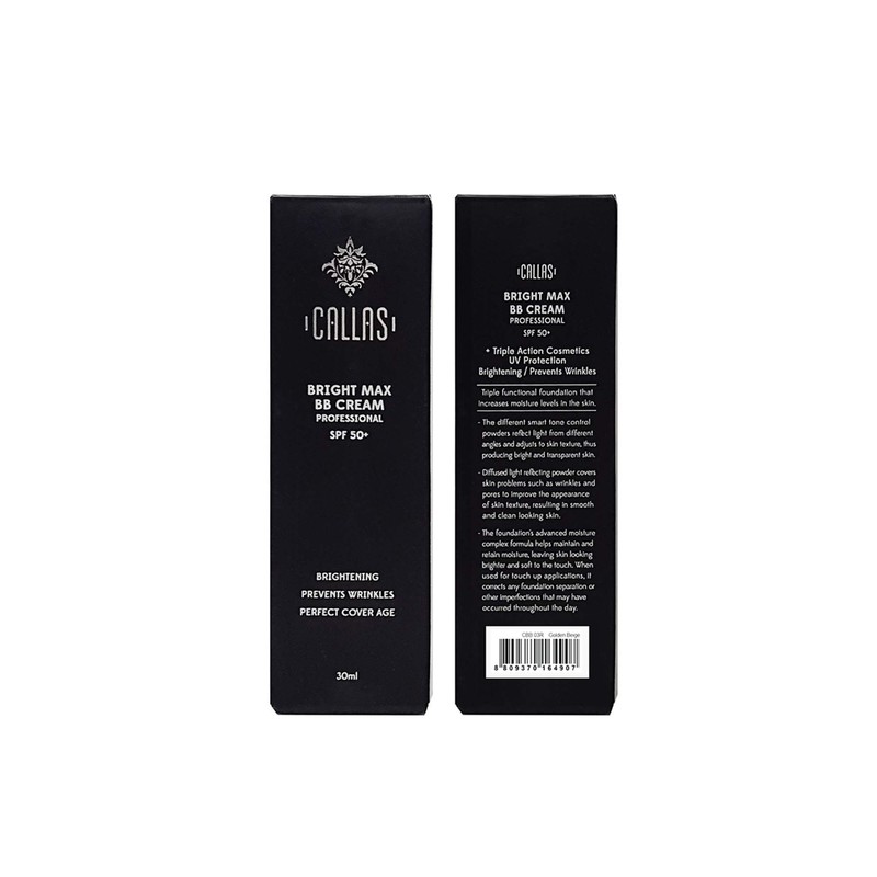 Callas Bright Max BB Cream Professional SPF50+ (CBB03R Golden Beige)